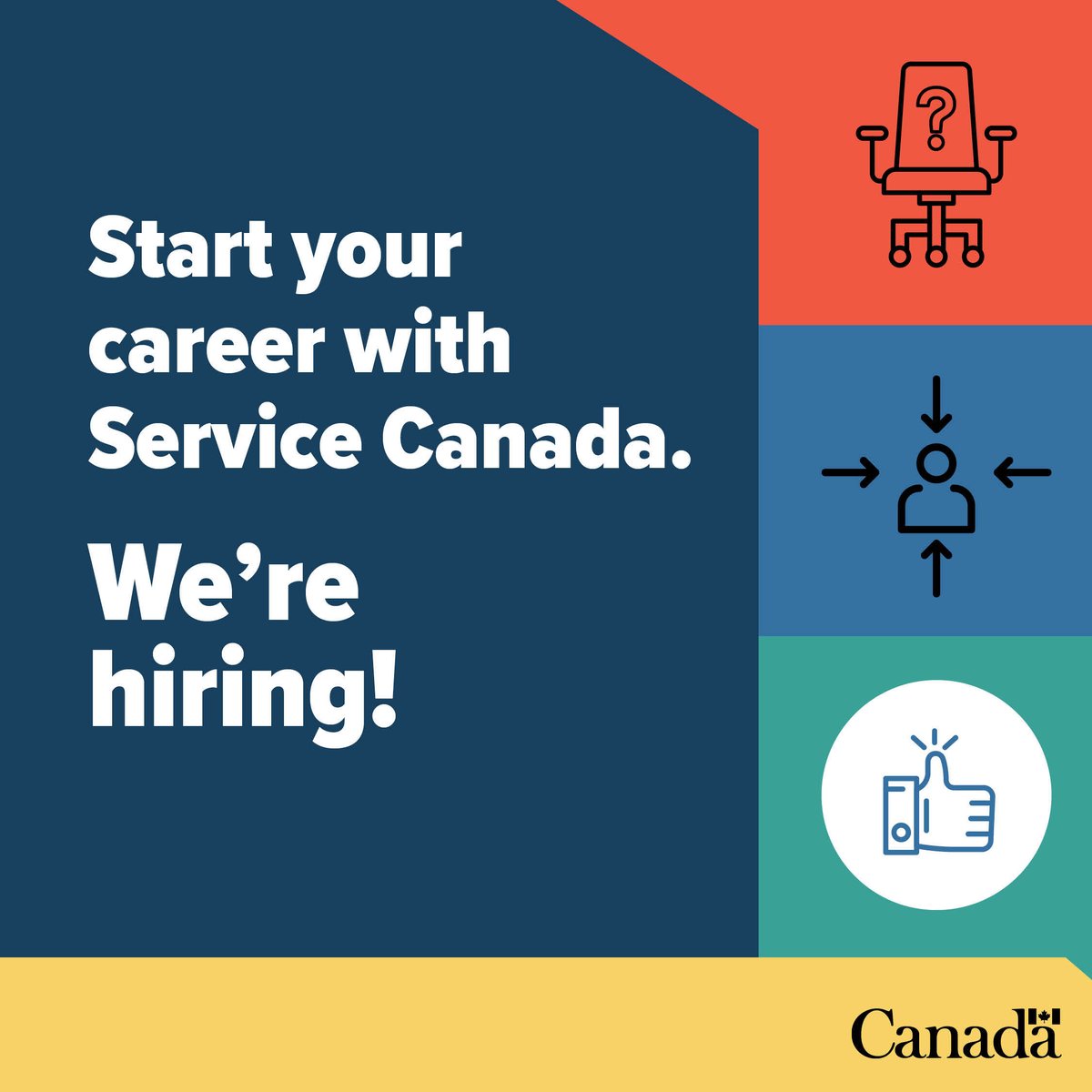 Would you like to be part of a team that’s committed to helping people? 
 
<a href="/ServiceCanada_E/">Service Canada</a> is accepting applications for various officer positions in in the #Quebec region! 
 
Apply online before the closing date on November 27, 2024 👉 ow.ly/vC2Y50UfcWS