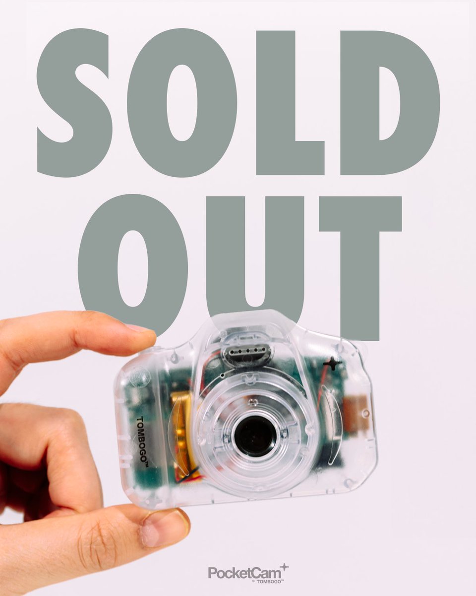 PocketCam SOLD OUT 🥹 
Restock this Thursday, pre order now on tombogo.com
