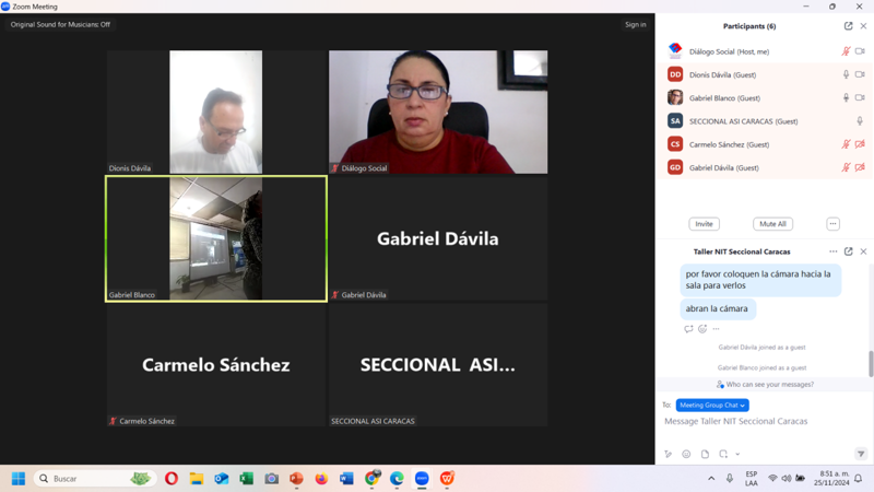 CentralASI's tweet photo. #25 Nov La @CentralASI Seccional Caracas realizó Formación especializada en NIT-OIT #PorElDiálogoSocialTripartito #EfectivoYConResultados
@OITAndina @ILOACTRAV
@CSA_TUCA @ituc
@inesvenezuela @ForoCivicoVzla
@CFDT @CNVLatam
@LiddesV63131 @fenasipruv https://t.co/n8tQbWCMT6