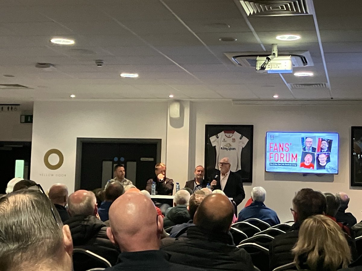 Hugh McCaughey (@hughmccaughey) on Twitter photo Big turnout for the <a href="/UlsterRugby/">Ulster Rugby</a> Fan’s Forum tonight. Big thanks to Jim Nelly for hosting and to Keith Crossan, Johnny Bell and Ian Humphries for sharing stories and experiences from their 🏉 journey #SUFTUM Big turnout for the <a href="/UlsterRugby/">Ulster Rugby</a> Fan’s Forum tonight. Big thanks to Jim Nelly for hosting and to Keith Crossan, Johnny Bell and Ian Humphries for sharing stories and experiences from their 🏉 journey #SUFTUM