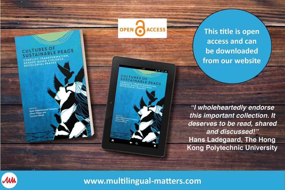 Alison Phipps แ แแฐแ ๐งก๐๏ธ (@alison_phipps) on Twitter photo For #16DaysOfActivism on #GenderBasedViolence we are delighted our book, by scholars addressing GBV & Cultural Work primarily located in Global South, is published open access here: zenodo.org/records/140168โฆ
Edited by <a href="/HyabYohannes/">Hyab Yohannes</a> <a href="/Tawona_Sithole/">Tawona Sithole</a> and myself <a href="/Multi_Ling_Mat/">Multilingual Matters</a> 1/ For #16DaysOfActivism on #GenderBasedViolence we are delighted our book, by scholars addressing GBV & Cultural Work primarily located in Global South, is published open access here: zenodo.org/records/140168โฆ
Edited by <a href="/HyabYohannes/">Hyab Yohannes</a> <a href="/Tawona_Sithole/">Tawona Sithole</a> and myself <a href="/Multi_Ling_Mat/">Multilingual Matters</a> 1/