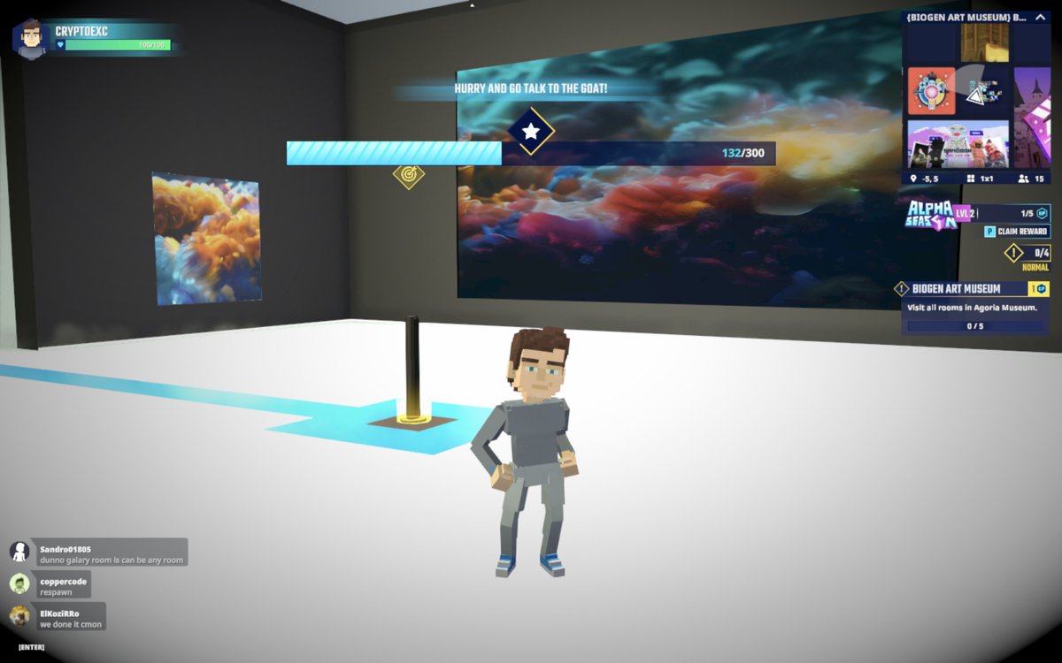 Entering the Gallery Room at the BioGen Art Museum in <a href="/TheSandboxGame/">The Sandbox</a>. Get ready for a mind-bending fusion of art and science! 🧬🎨 <a href="/agoriamusic/">{agoria}</a> register-landings.sandbox.game/alphaseason4-s… #TheSandbox #AlphaSeason4 #AS4SocialChallenge