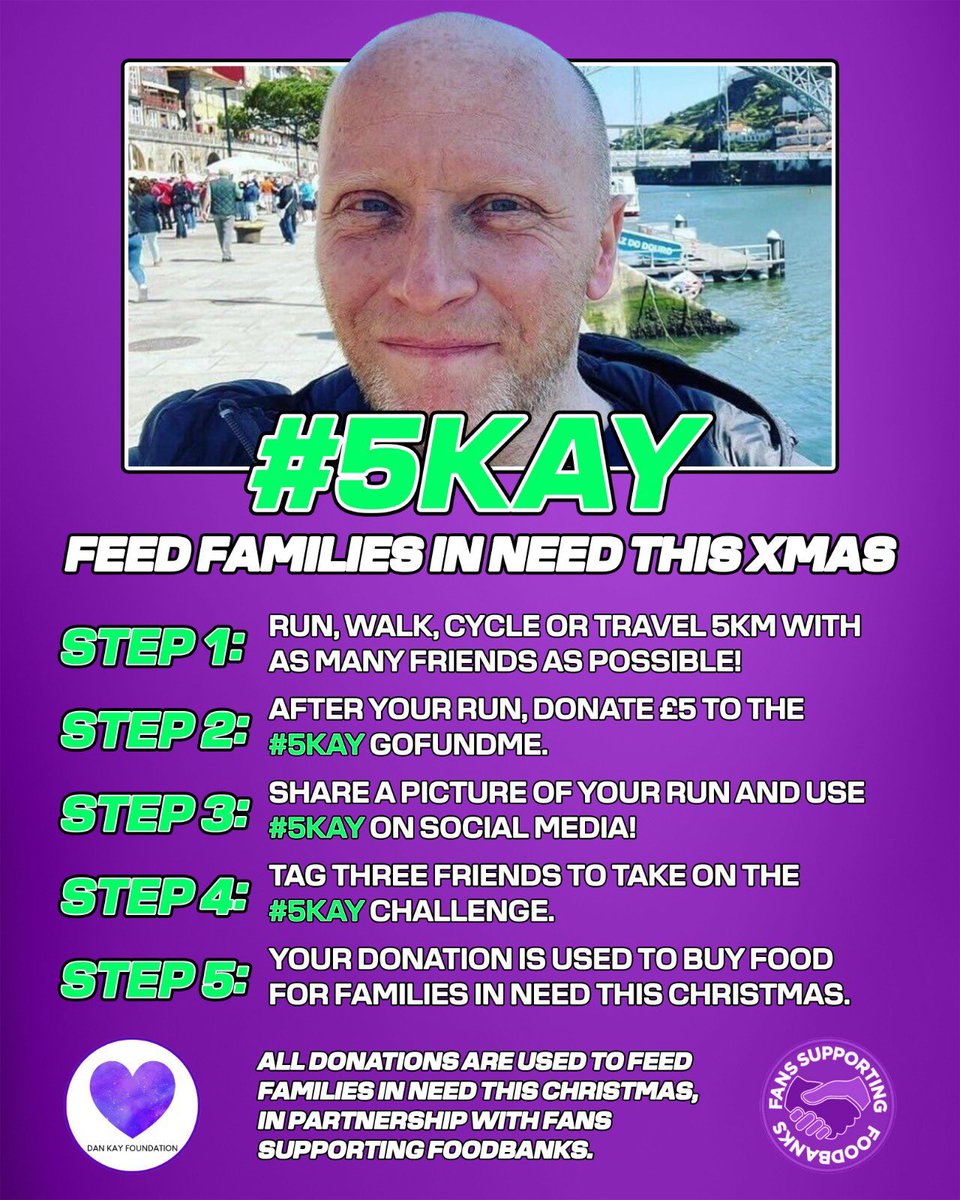 IHMU4EVA's tweet photo. The first #5KAY of the year for @TheDanKayFou and @SFoodbanks🤝
I nominate - @ginge_lfc_6 @davidlynchlfc & @seanmcgurk10 next 🏃♂️
Just shy of 5k for me. £5 donated 💜👍🏻
Donate here to help families in need 👉 https://t.co/zWXDYBRPZL https://t.co/hDFq1UPmvP
