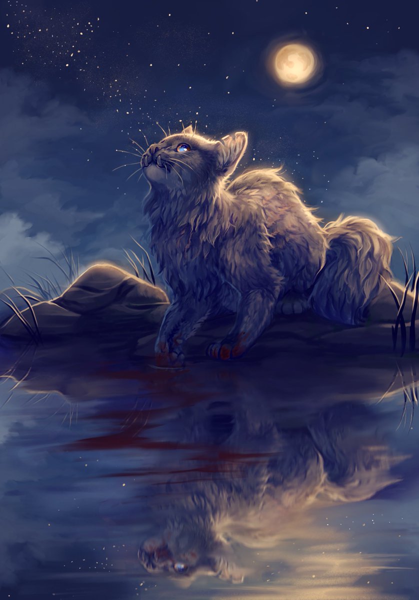 finished fake warrior cats cover art commission!