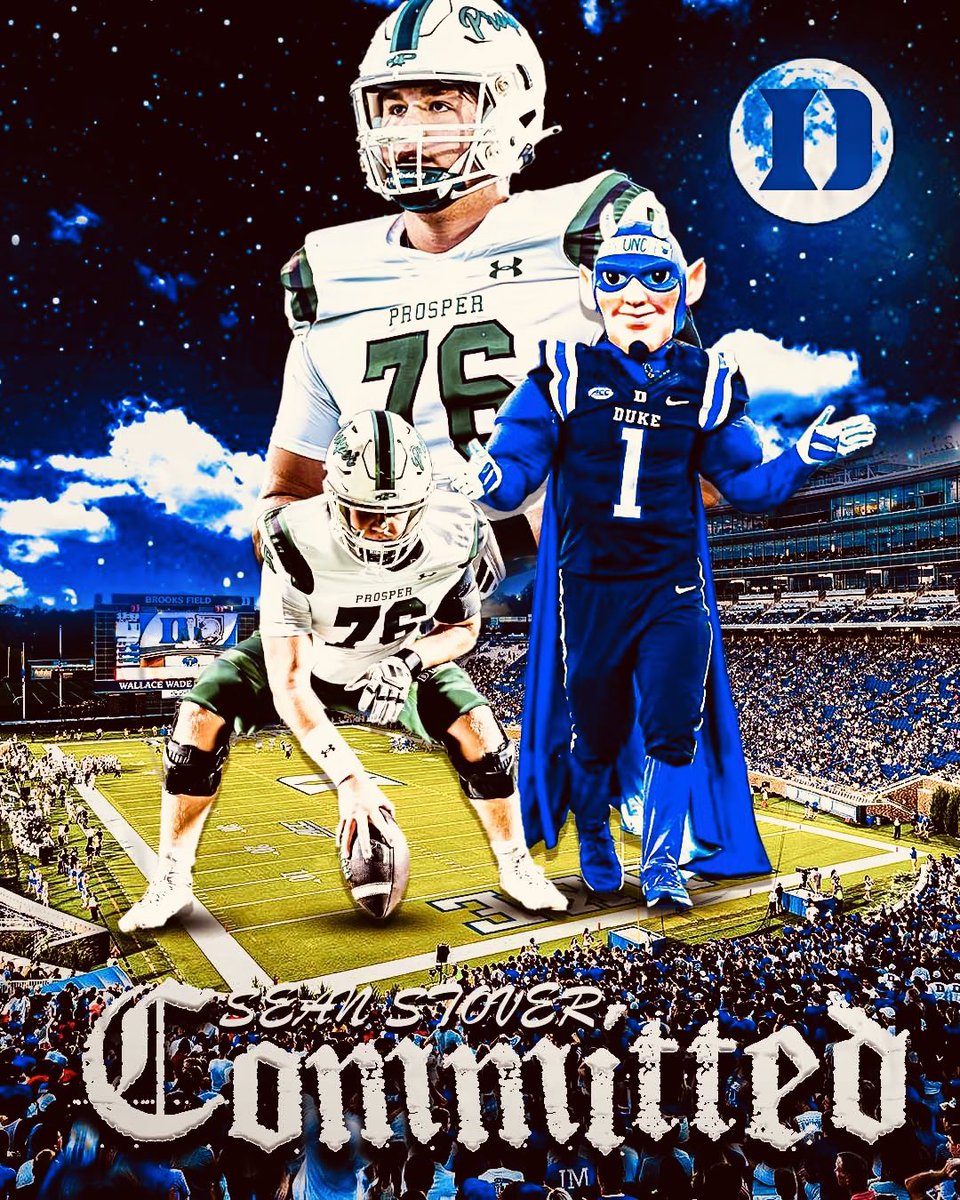 Sean Stover (@stover2026) on Twitter photo 100% committed! #bleedblue
<a href="/ProsperEaglesFB/">Prosper Eagles FB</a> <a href="/DukeFOOTBALL/">Duke Football</a> <a href="/CoachSteamroll/">Coach Brian Thompson</a> <a href="/CoachHutti/">John Hutti</a> <a href="/Coach_Hill2/">Malcolm Hill</a> <a href="/Dlem59/">Devin Lemons ππΎπ΅</a> <a href="/JeffNorrid1/">Jeff Norrid</a> <a href="/Coach_MannyDiaz/">Manny Diaz</a> <a href="/AShep79/">Austin Shepherd</a> <a href="/CoachJMGarrett/">John Garrett</a> <a href="/coachbrewha/">Coach Jonathan Brewer</a> <a href="/dctf/">Dave Campbell's Texas Football β TexasFootball.com</a> <a href="/247recruiting/">247Sports Recruiting</a> <a href="/On3Recruits/">On3 Recruits</a> <a href="/pipeline45/">Jason Stover</a> <a href="/stover2028/">Joseph Stover</a> 100% committed! #bleedblue
<a href="/ProsperEaglesFB/">Prosper Eagles FB</a> <a href="/DukeFOOTBALL/">Duke Football</a> <a href="/CoachSteamroll/">Coach Brian Thompson</a> <a href="/CoachHutti/">John Hutti</a> <a href="/Coach_Hill2/">Malcolm Hill</a> <a href="/Dlem59/">Devin Lemons ππΎπ΅</a> <a href="/JeffNorrid1/">Jeff Norrid</a> <a href="/Coach_MannyDiaz/">Manny Diaz</a> <a href="/AShep79/">Austin Shepherd</a> <a href="/CoachJMGarrett/">John Garrett</a> <a href="/coachbrewha/">Coach Jonathan Brewer</a> <a href="/dctf/">Dave Campbell's Texas Football β TexasFootball.com</a> <a href="/247recruiting/">247Sports Recruiting</a> <a href="/On3Recruits/">On3 Recruits</a> <a href="/pipeline45/">Jason Stover</a> <a href="/stover2028/">Joseph Stover</a>