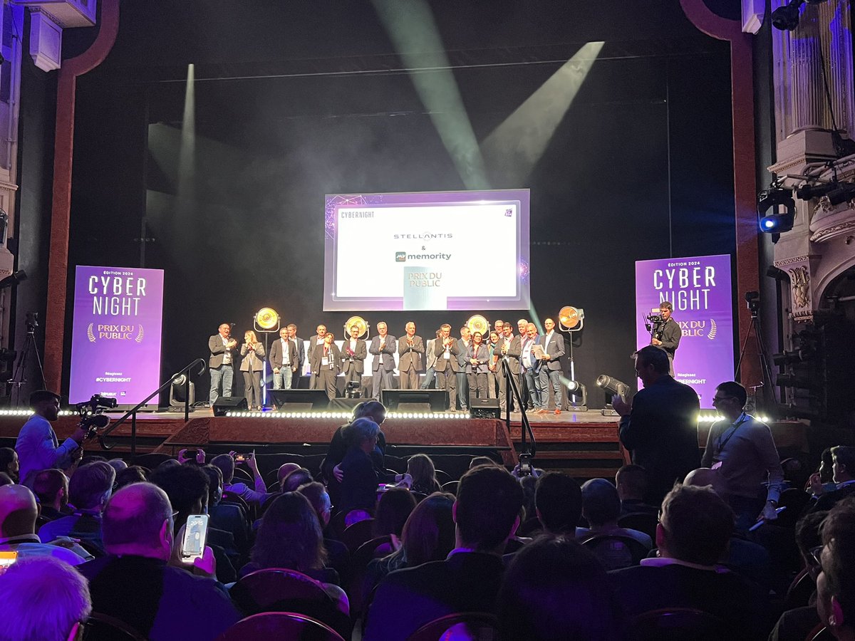 Le Prix du public va à Stellantis et Memority  #cybernight <a href="/Republik_IT/">Républik IT</a>
