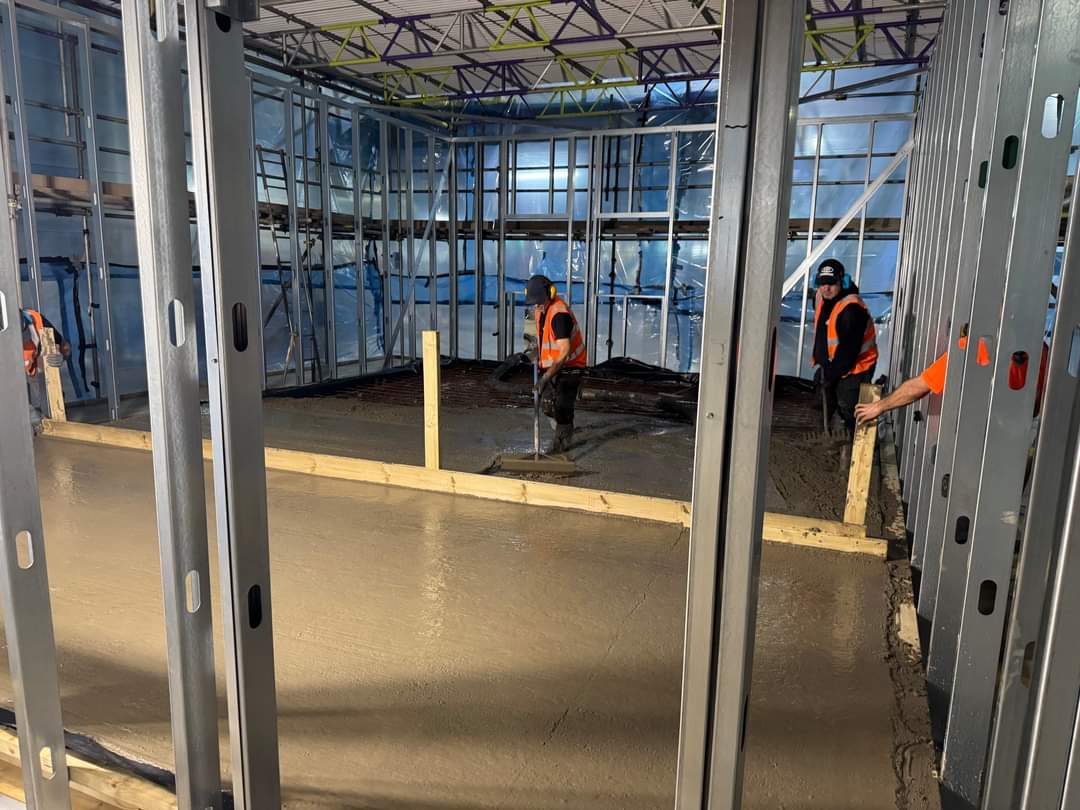 Sound proof break out office under construction inside a production facility in Scunthorpe. 

Construction by Concept Construction Solutions, utilising cold-rolled lightweight steel construction from @AyrshireMetals and MustWall insulation from <a href="/Buildtec/">Buildtec Acoustics</a> Acoustics.