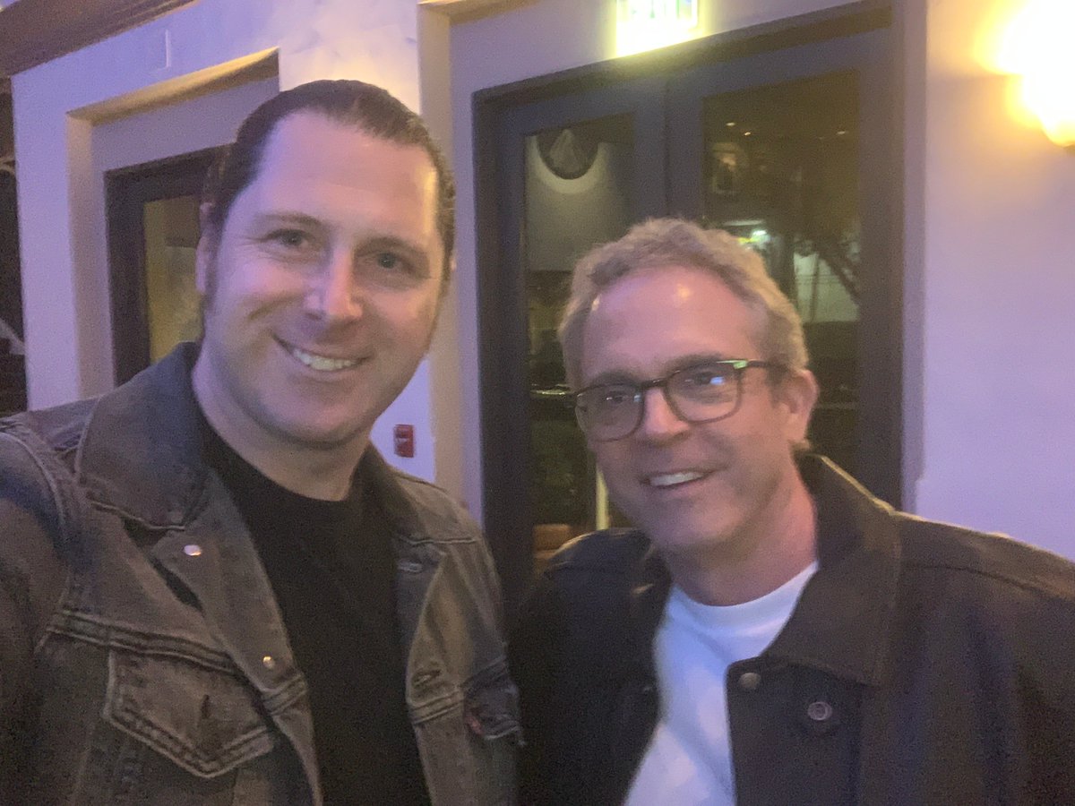 I also met <a href="/BrannonBraga/">Brannon Braga</a> at the #ToTheJourney screening, and he was gracious enough to take a photo. I told him writing the branching narrative for #StarTrekResurgence felt like creating the time loops and multiverses in his #TNG episodes like "Cause and Effect" and "Parallels."