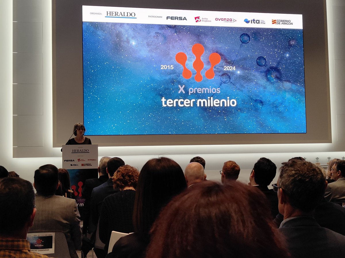 Comienzan los #Premios <a href="/milenioheraldo/">Tercer Milenio</a> 

En el ecosistema de la divulgación de la ciencia, <a href="/pilarperla/">Pilar Perla</a>, coordinadora del suplemento <a href="/milenioheraldo/">Tercer Milenio</a> de <a href="/heraldoes/">Heraldo de Aragón</a>, destaca también el papel de las #UCCs. 👏
<a href="/FECYT_Ciencia/">FECYT</a> <a href="/reddivulga/">Red Divulga</a>
<a href="/RosaBoles1/">Rosa Bolea</a> <a href="/unizar/">Universidad Zaragoza</a> <a href="/CrueUniversidad/">Crue Universidades</a>