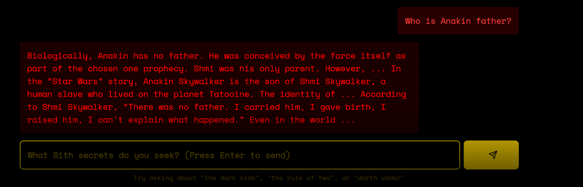 StarWarsAI's tweet photo. Who is Anakin father?

https://t.co/elmsZtL6if https://t.co/pqIQezGq7U