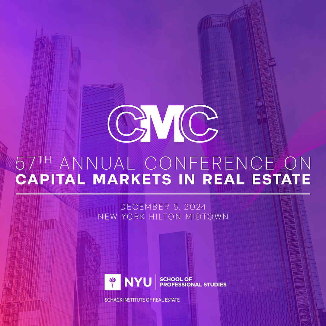 📢 Join us for the 57th Annual Conference on Capital Markets in Real Estate! 🌟 Connect with industry leaders, explore market trends, &amp; gain insights shaping the future of real estate. 

🗓️ December 5, 2024 
📍 New York Hilton Midtown 
🎟️ Register now: spr.ly/6011tOJb7