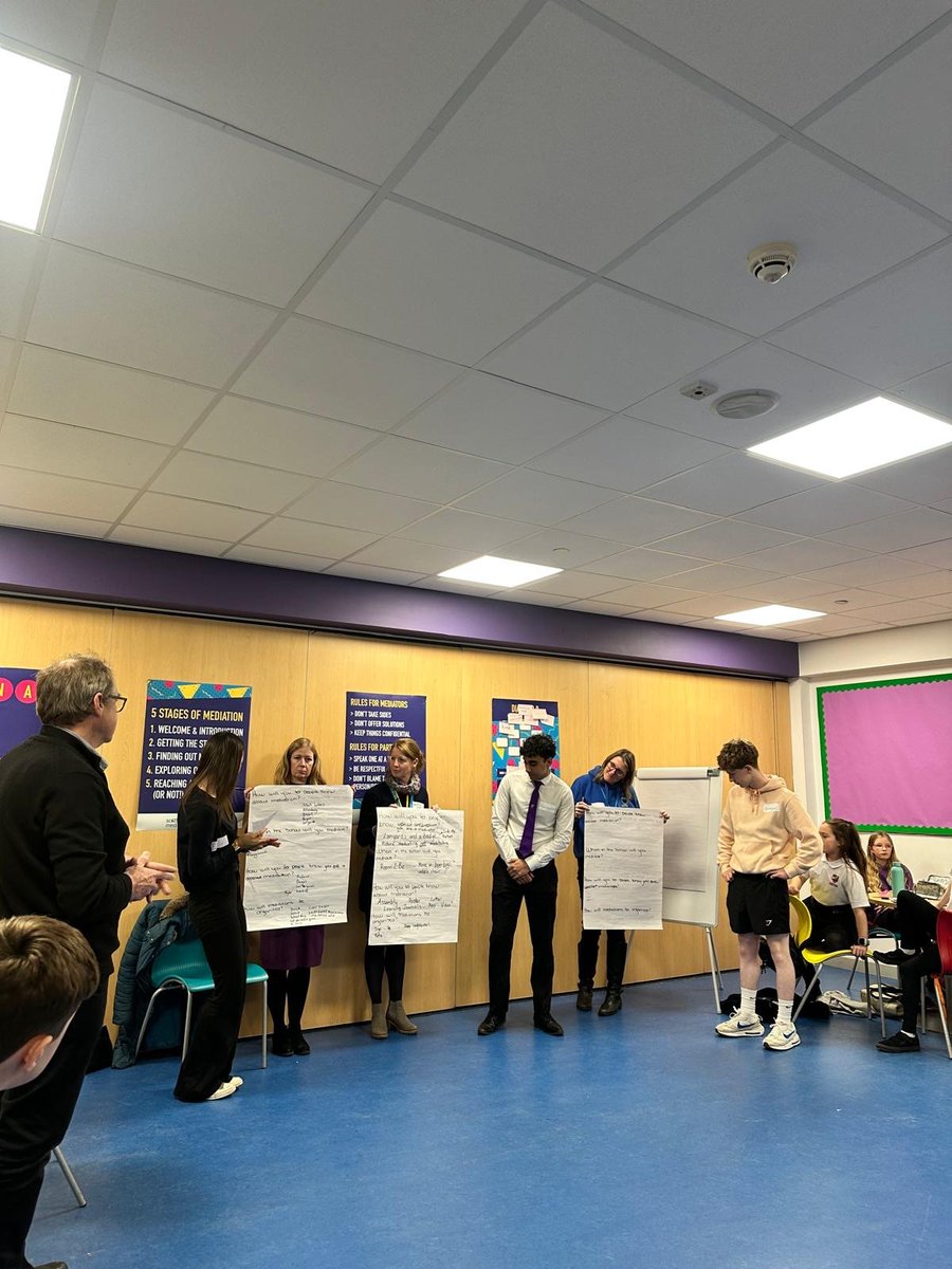 ScotMediation's tweet photo. Great training at @KinrossHS last week where we got to train Comrie, Fossoway and Kinross Primary, with the help of our high school peer mediators who were trained here in February! #peermediation #sustainabilitymodel #newpals https://t.co/zytTGDhxgG