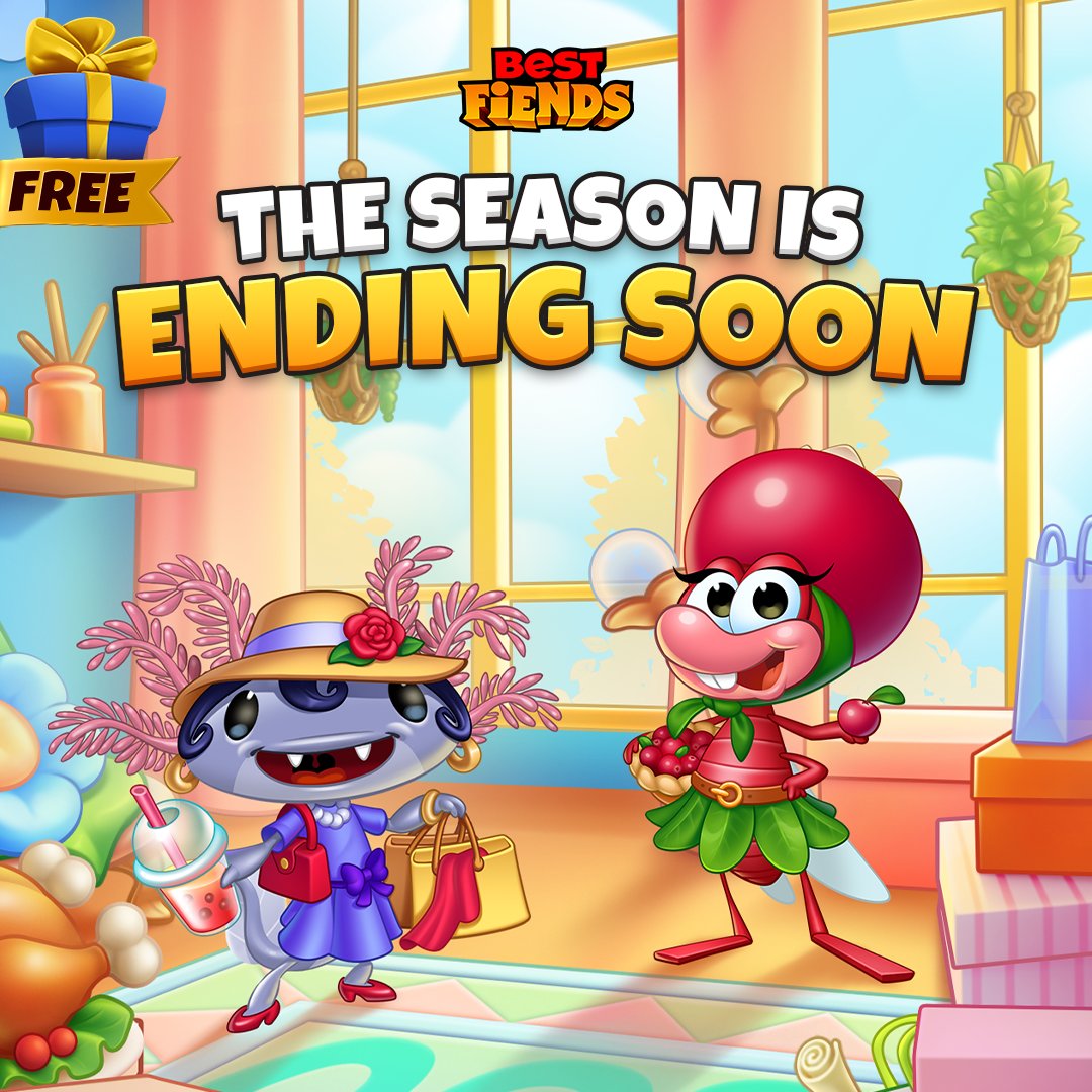 Did you hear⁉ The Season of Splurge is ending soon!

This is your last chance to add Cranberry Carmen and Over the Pop to your team!

Rush back to Minutia and enjoy a final ✨Splurge✨ before the new Season!

Here's a free treat on us>>
🎁📲 seriously.onelink.me/22957857/mwl5u…