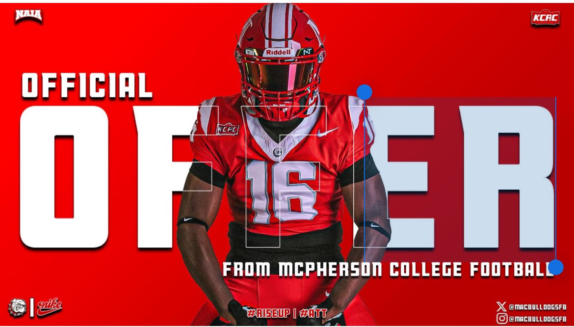 RobinsonRiley6's tweet photo. Grateful for the opportunity to play at the next level! Thank you! @JoshPisik @MACBulldogsFB @RecruitWylieFB @wylieathletics https://t.co/EWkoonEMKj