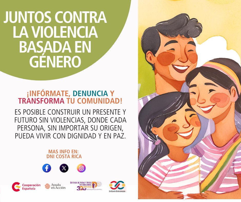 dnicostarica's tweet image. Hoy nos unimos en una causa esencial: &quot;Juntos contra la violencia basada en género: ¡Infórmate, denuncia y transforma tu comunidad!&quot;
#25noviembre @dnicostarica @ayudaenaccion #AECID @FUNPADEM #GlasswinCR #ConsultorioJurificoLaSalle #INTEGREMONOS