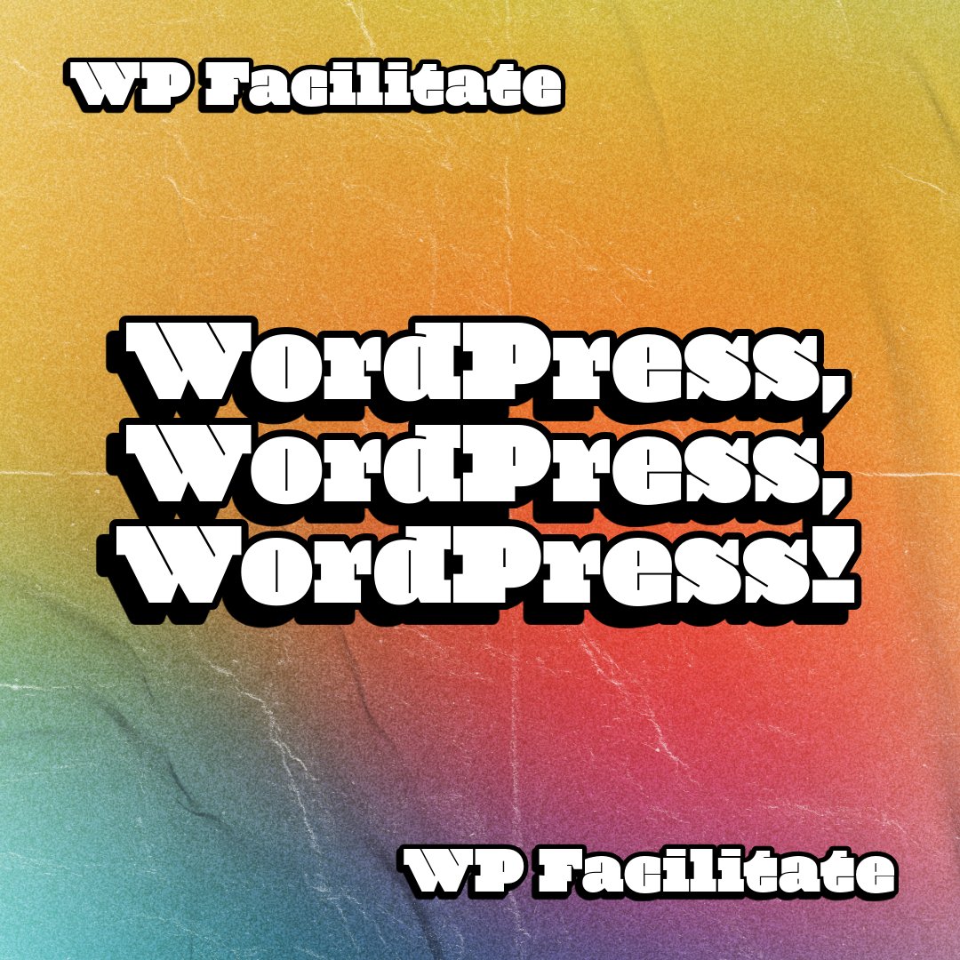 WPfacilitate's tweet photo. WordPress services: trusted, reliable, affordable. Let's go!
https://t.co/CC3yns5G5a https://t.co/CqGFDJy4iD