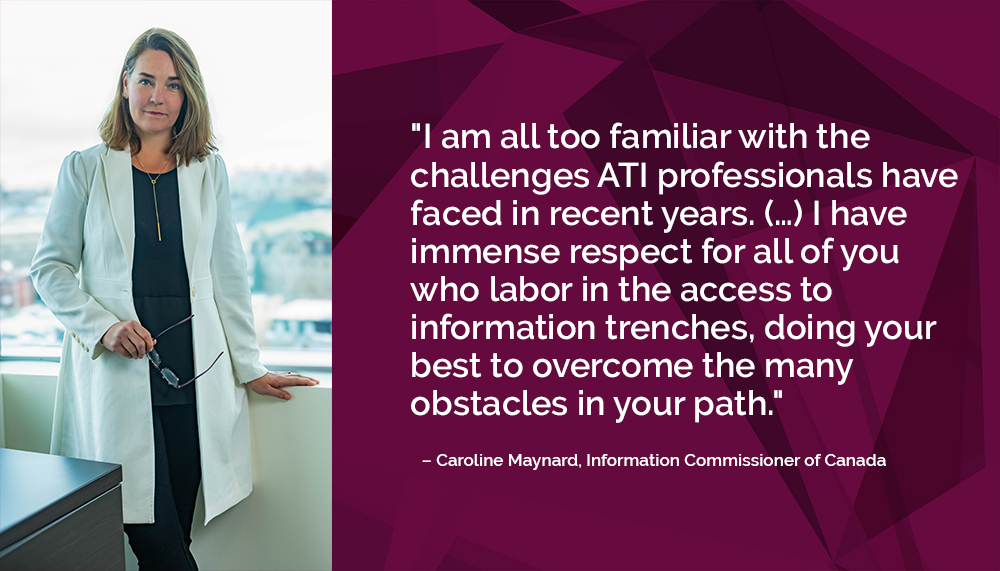 Today, the Information Commissioner addressed the members of the Canadian Access and Privacy Association (CAPA) at their 38th annual conference. Read her speech: oic-ci.gc.ca/en/resources/s… 
#cdnfoi #canpoli #ATIP