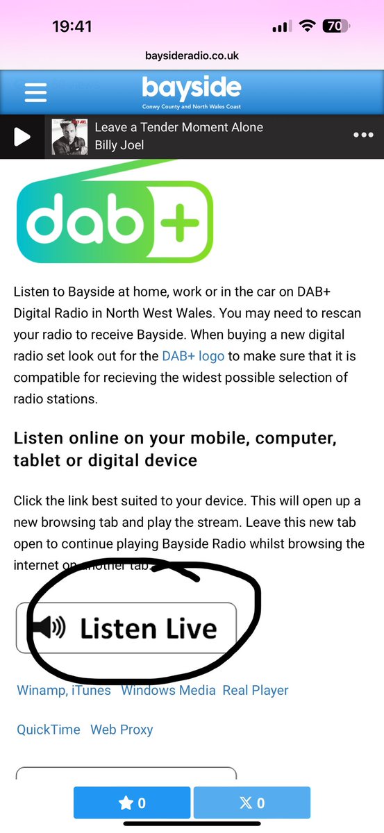 bagshaw2112's tweet image. 5 minutes until Ella’s song is being played on the radio for the first time ever 
Press this link and follow the pictures below to listen love 

baysideradio.co.uk
#ellaj #millionmiles #makingdreamscometrue