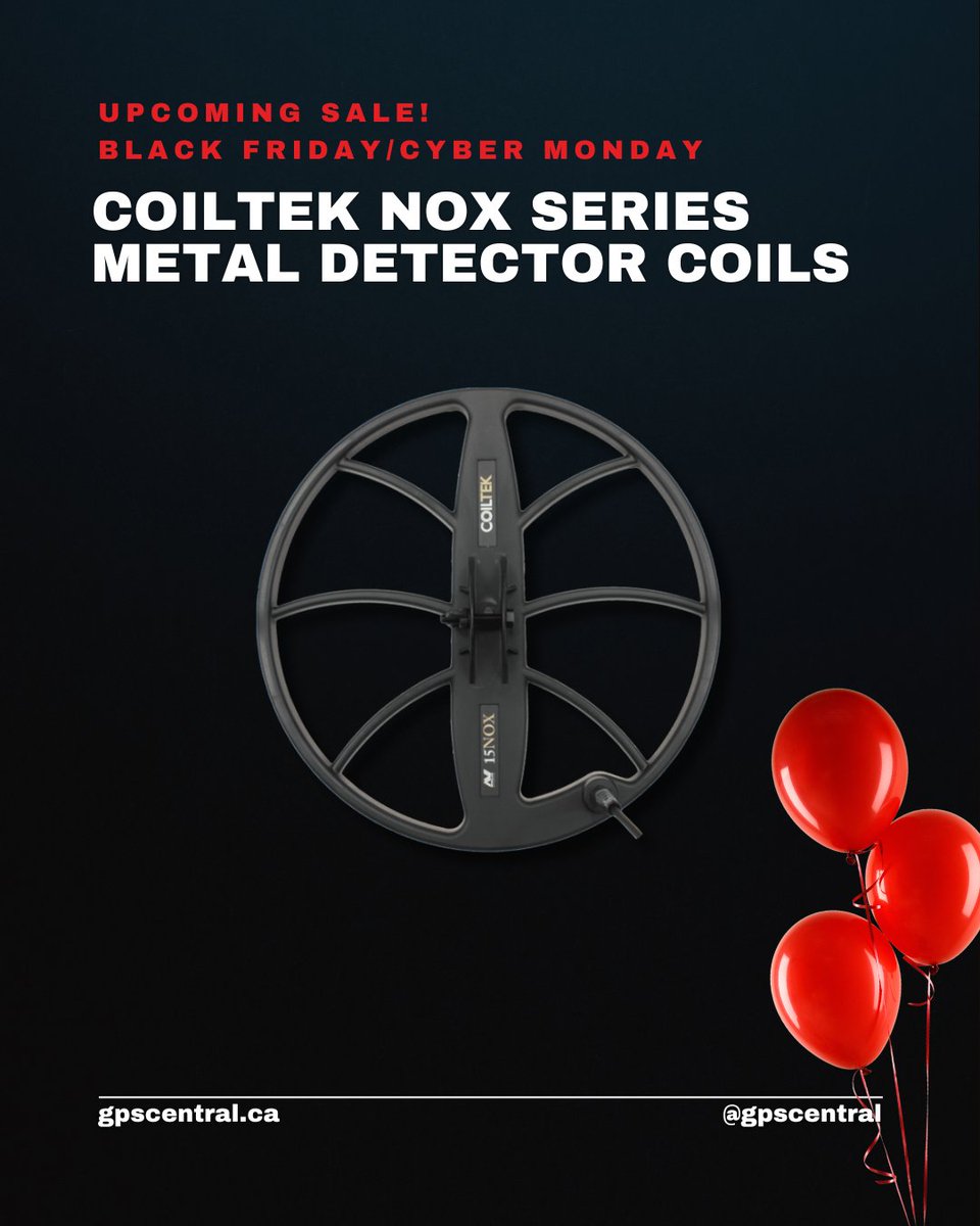 Searching for the perfect Christmas gift? Look no further! 🎁✨ 

The Coiltek NOX Series Metal Detector Coils will be on sale for Black Friday and Cyber Monday. Stay tuned to get yours at GPS Central!

hubs.la/Q02WDhd40

#BlackFriday #CyberMonday #GiftIdeas #GPSCentral