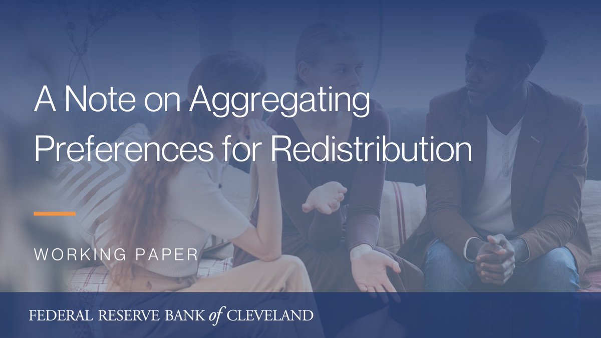 ClevelandFed's tweet photo. In this paper, we use the 2021 General Social Survey to study drivers of individuals' preferences over taxes &amp; redistribution. They find that these preferences are more strongly associated w/ broad measures of political preference than w/ economic status. https://t.co/DfFyHIqm7S https://t.co/nQsKDVeeLh