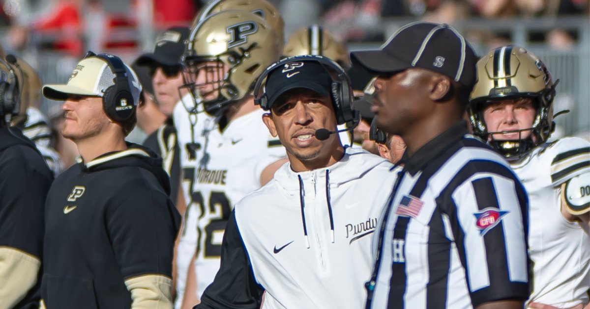 GoldandBlackcom's tweet photo. Report: Purdue's Ryan Walters "trending to return for  2025."

Two ex-Purdue assistants believed to be OC targets on anticipated revised staff should Walters be retained.
https://t.co/TlpESS9Kvp https://t.co/MvbF8QtSzr