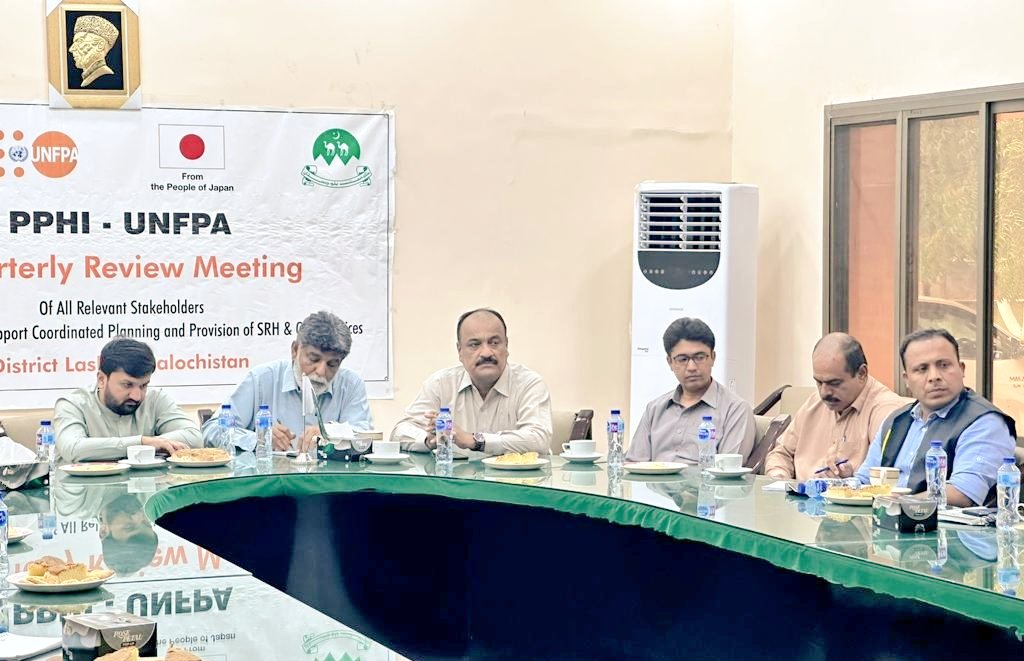Review meeting  regarding GBV &amp; SRH services at District Lasbela ,which was organized by <a href="/PPHIB_org/">People's Primary Healthcare Initiative  (PPHI-B)</a> and <a href="/UNFPA/">UNFPA</a>. 
(خوشحال اور مستحکم بلوچستان)
<a href="/cs_balochistan/">Chief Secretary Balochistan</a>