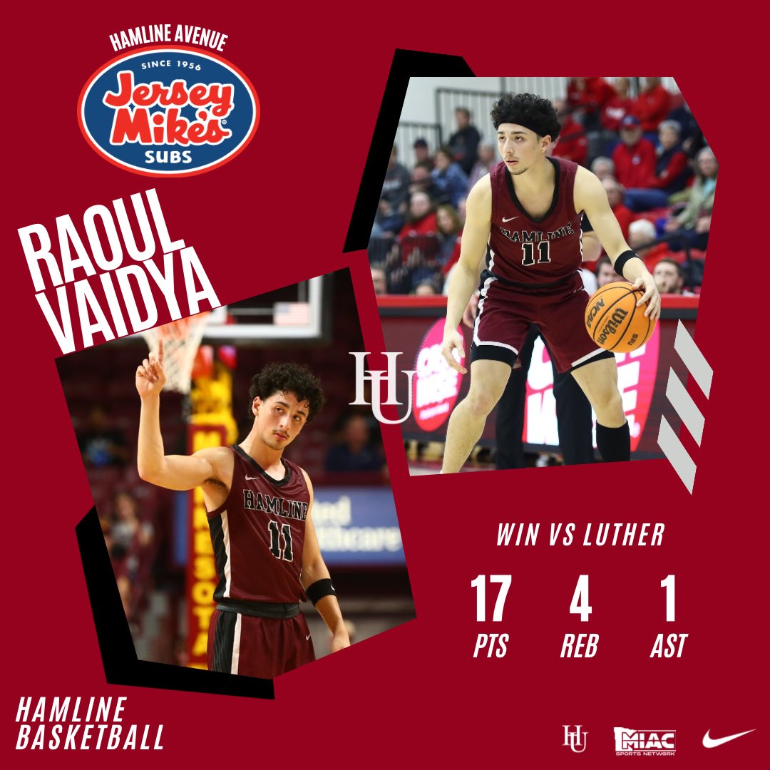 Hamline Men’s Basketball tweet media