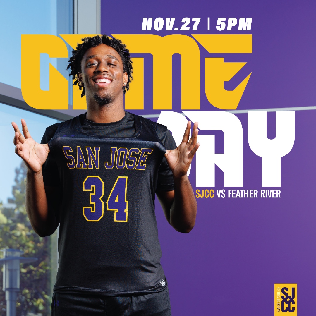 🏀 Men’s Basketball Action! 🏀
The SJCC Jaguars face off against Feather River College in an exciting matchup!

📅 Date: Wednesday, November 27th
⏰ Time: 5:00 PM
📍 Location: Percy Carr Gymnasium

Bring your energy and cheer for the Jaguars!
#GoJagsGo #SJCCSPOT