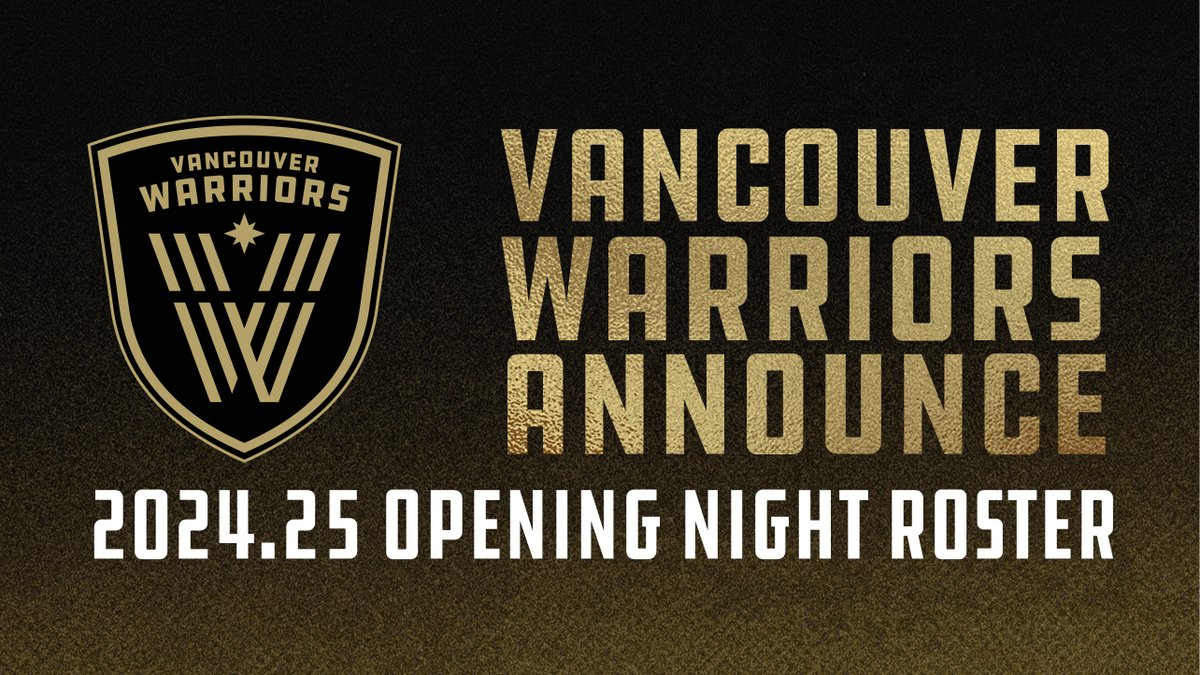 "The Vancouver Warriors are excited to announce their 24.25 opening night roster, featuring a strong mix of returning stars and exciting new talent ready to make an impact this season."

🔏PRESS RELEASE | bit.ly/3CW2Phy