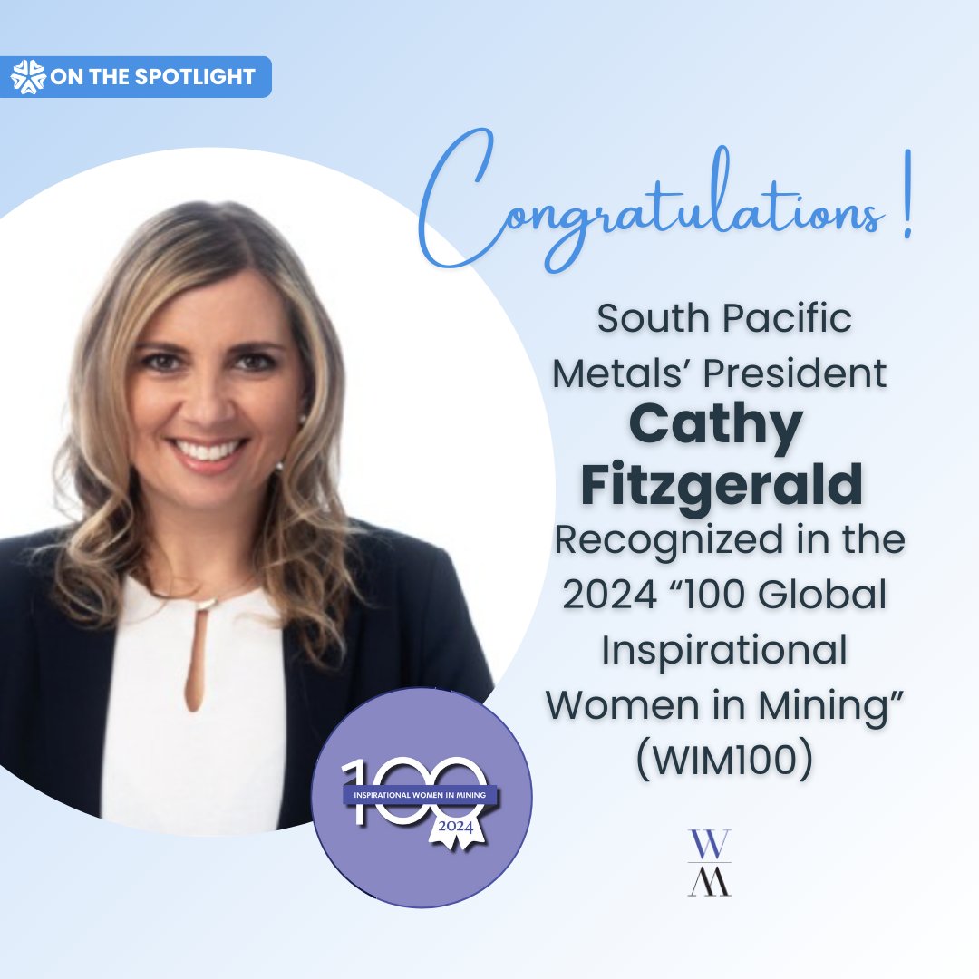 explorationsite's tweet photo. Congratulations to Cathy Fitzgerald and SPMC!
It's been a pleasure to collaborate in bringing to live her innovative vision and witness her transformative leadership in mineral exploration.

Let's continue setting new standards!

#WomenInMining #MiningLeadership https://t.co/Ywf49fBrhl