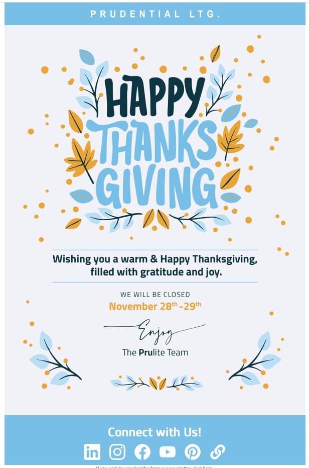 Prudential Lighting tweet media