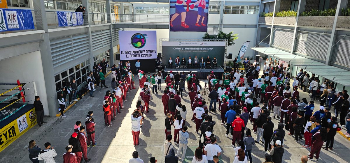 Héctor García Antonio (@hectorantoniomx) on Twitter photo A nombre del DG de <a href="/Tu_IMSS/">IMSS </a>, Mtro. <a href="/zoerobledo/">Zoé Robledo</a>, se realizó con éxito la "Clínica de box 2024", en el gran barrio de Tepito,<a href="/BTEDmx/">Bachillerato Deportivo BTED</a>, con los campeones 🌎 <a href="/maryjuarezcute/">Barby Juarez</a>,<a href="/elbandido130/">francisco vargas</a>, <a href="/juana_sotito/">María Juana Soto</a>,<a href="/misaelotee/">Misael Rodriguez OLY</a>, <a href="/CuadrasOficial/">Carlos Cuadras</a>,#MiguelAGonzález, <a href="/elguerito_box/">Juan Lozano</a>.
#DeporteIMSS 👊 A nombre del DG de <a href="/Tu_IMSS/">IMSS </a>, Mtro. <a href="/zoerobledo/">Zoé Robledo</a>, se realizó con éxito la "Clínica de box 2024", en el gran barrio de Tepito,<a href="/BTEDmx/">Bachillerato Deportivo BTED</a>, con los campeones 🌎 <a href="/maryjuarezcute/">Barby Juarez</a>,<a href="/elbandido130/">francisco vargas</a>, <a href="/juana_sotito/">María Juana Soto</a>,<a href="/misaelotee/">Misael Rodriguez OLY</a>, <a href="/CuadrasOficial/">Carlos Cuadras</a>,#MiguelAGonzález, <a href="/elguerito_box/">Juan Lozano</a>.
#DeporteIMSS 👊