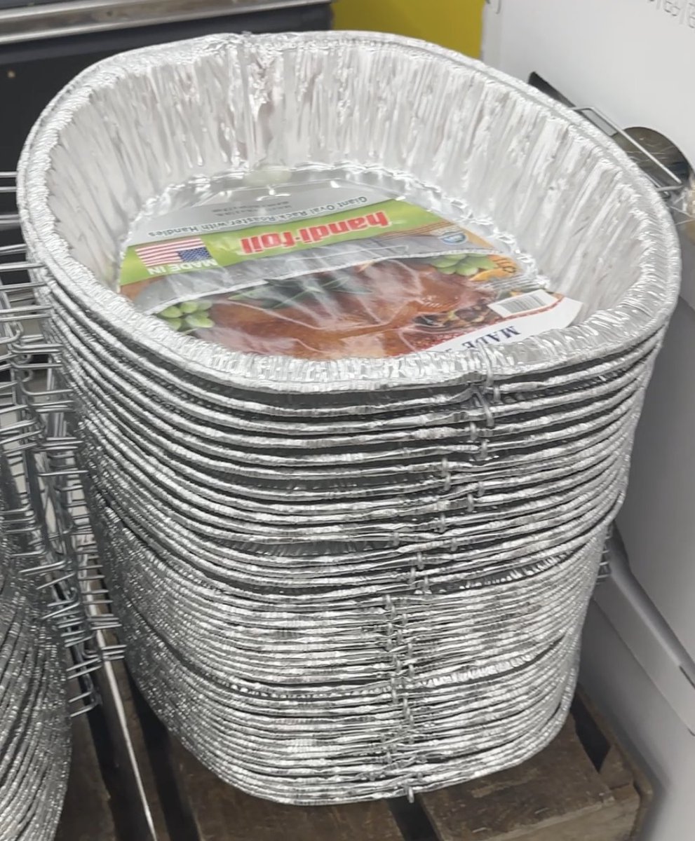 Don't forget your foil pans!