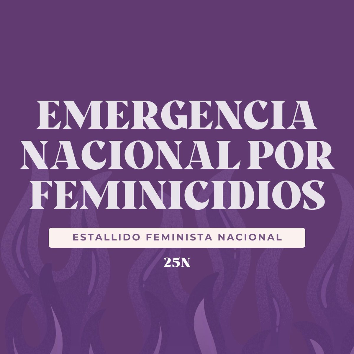 ✊🏾💜 #EmergenciaNacionalPorFeminicidios 🔥 #25N Nos tomamos las calles y nos unimos desde todos los puntos de Colombia por la vida digna y la libertad en el Día Internacional de la Eliminación de las Violencias Contra las Mujeres.

🟣¡Nos vemos en las calles!
