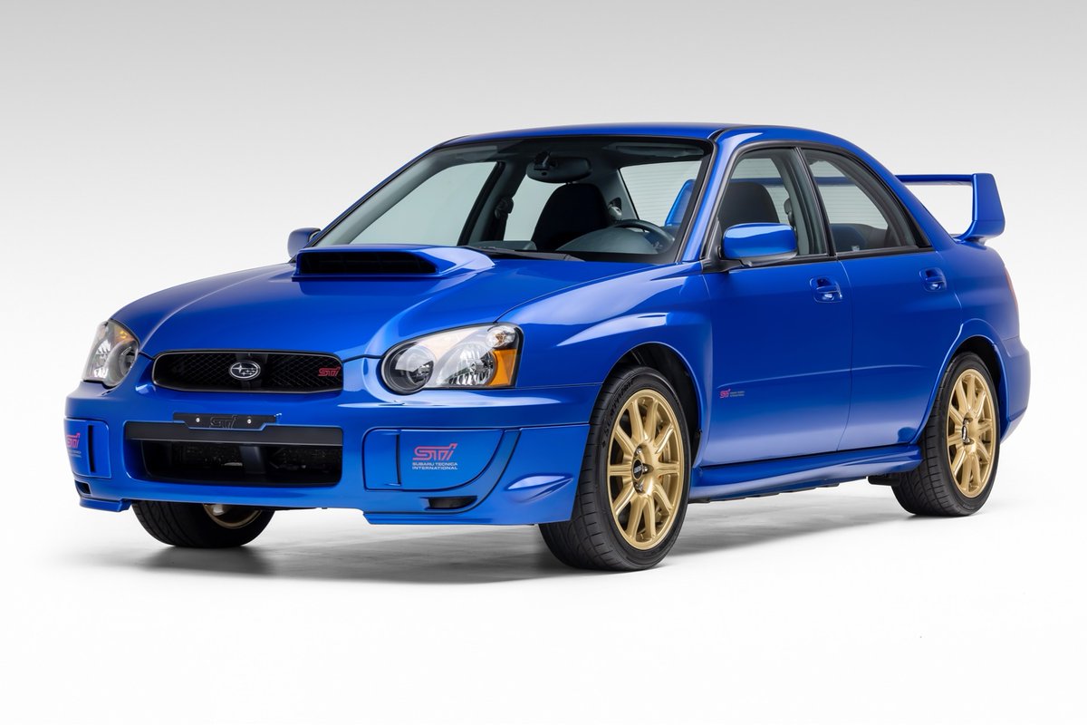 Bringatrailer's tweet image. Sold: 35k-Mile 2005 Subaru Impreza WRX STi for $59,500. bringatrailer.com/listing/2005-s…