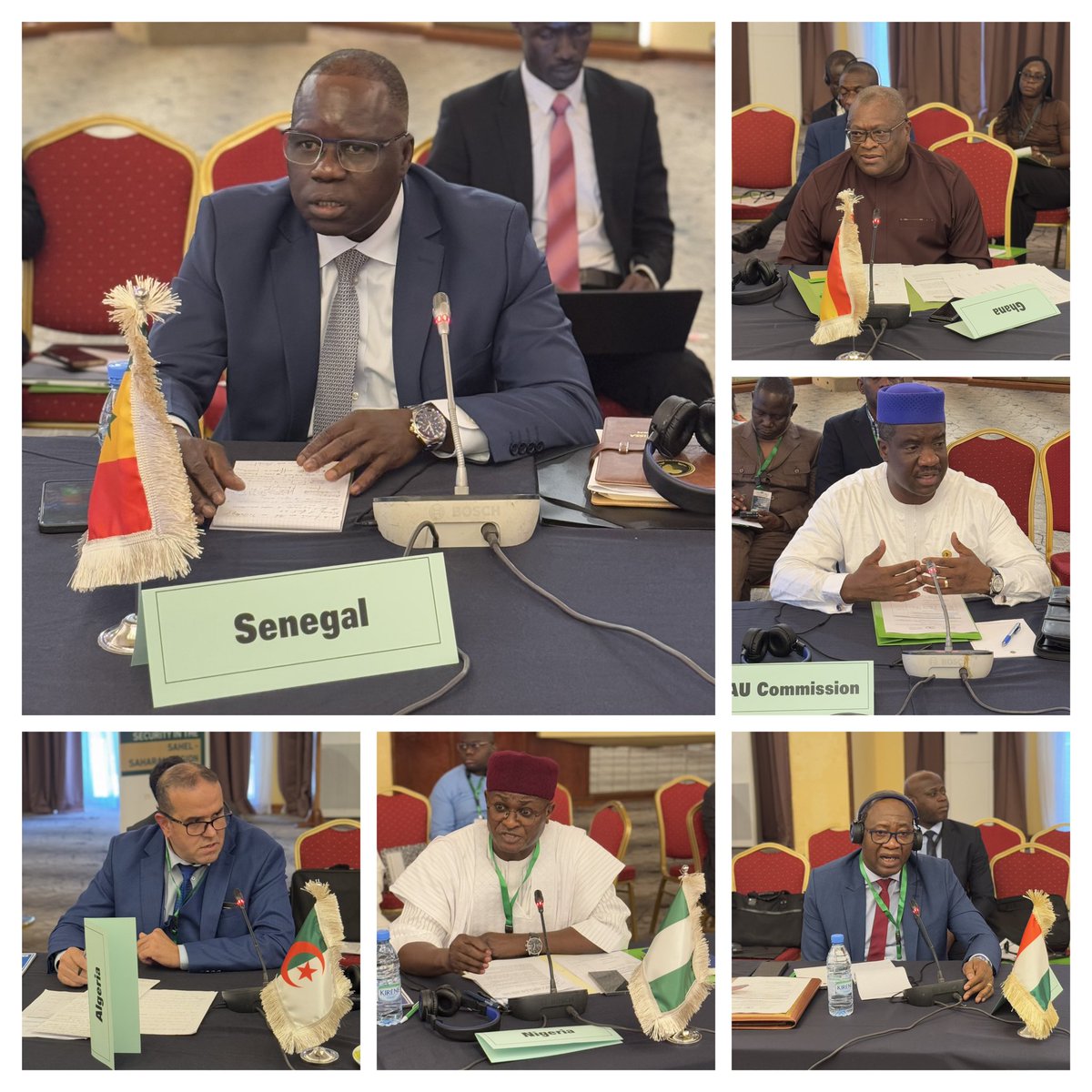AUC_PAPS's tweet photo. Setting the scene on terrorism & insurgency in the Sahel-Sahara. Presenters: @ecowas_cedeao, Committee of Intelligence & Security Services of Africa #CISSA, @AUCTCentre, Fusion & Liaison Unit #UFL & Regional Intelligence Fusion Unit #RIFU.Moderator @SarjohBah3. #NouakchottProcess https://t.co/TtG7ku6hbT