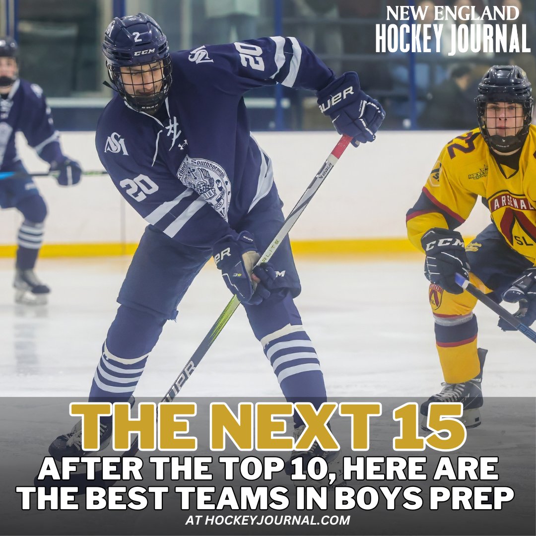 Fresh boys prep hockey rankings. 

Instead of looking at the top 10, what about the next 15 teams? 

<a href="/EvanMarinofsky/">Evan Marinofsky</a> ranks teams 11-25: hockeyjournal.com/boys-prep-rank…
