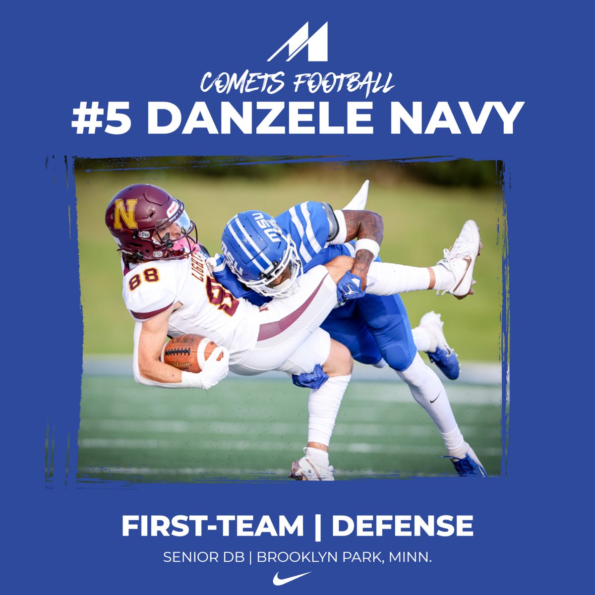 🏈| Congratulations Bailey Mullenberg, Devon Woods &amp; Danzele Navy for being named First-Team All-Conference for defense!