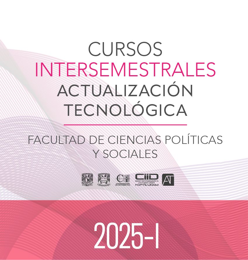 ciid_fcpys's tweet photo. Atención #FCPyS_UNAM. Conoce la oferta de cursos de actualización tecnológica que la Coordinación de Informática tiene para ti. https://t.co/IScgKse21z