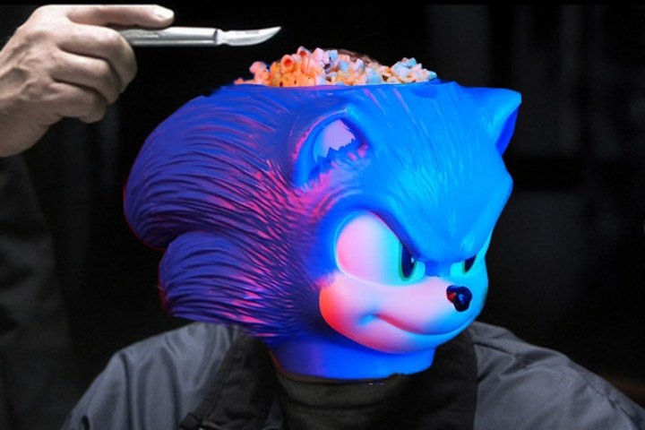 Super excited about the #Sonic3 popcorn bucket