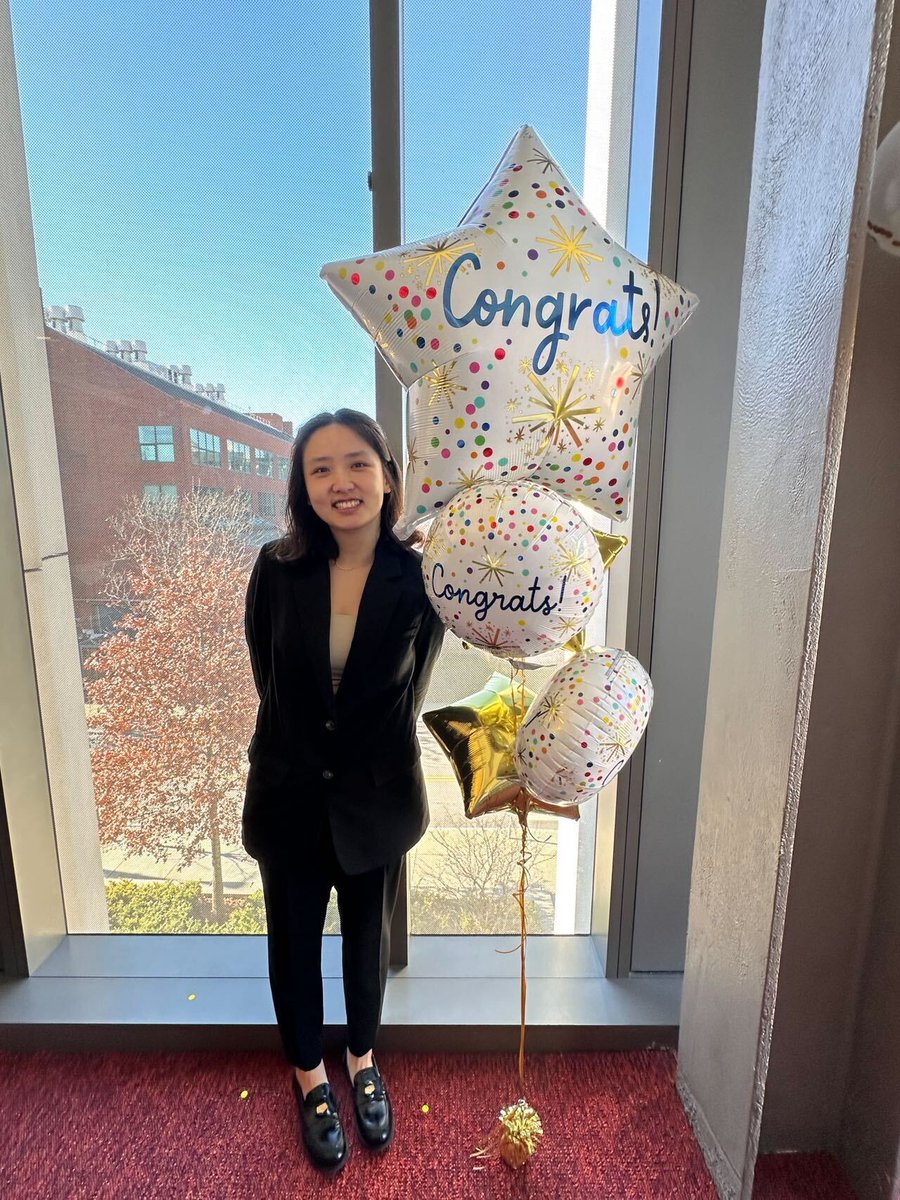 ShuklaLab's tweet image. What a wonderful start to Thanksgiving week! Our newest Shukla Lab PhD, Dr. Zhaowei (Zoey) Jiang (@zoeyJJJJJJ), did an amazing job defending her thesis today! We are so proud of you and all of your accomplishments! Up next, Pfizer! @Brown_BME @brownengin @BrownUniversity 🥳
