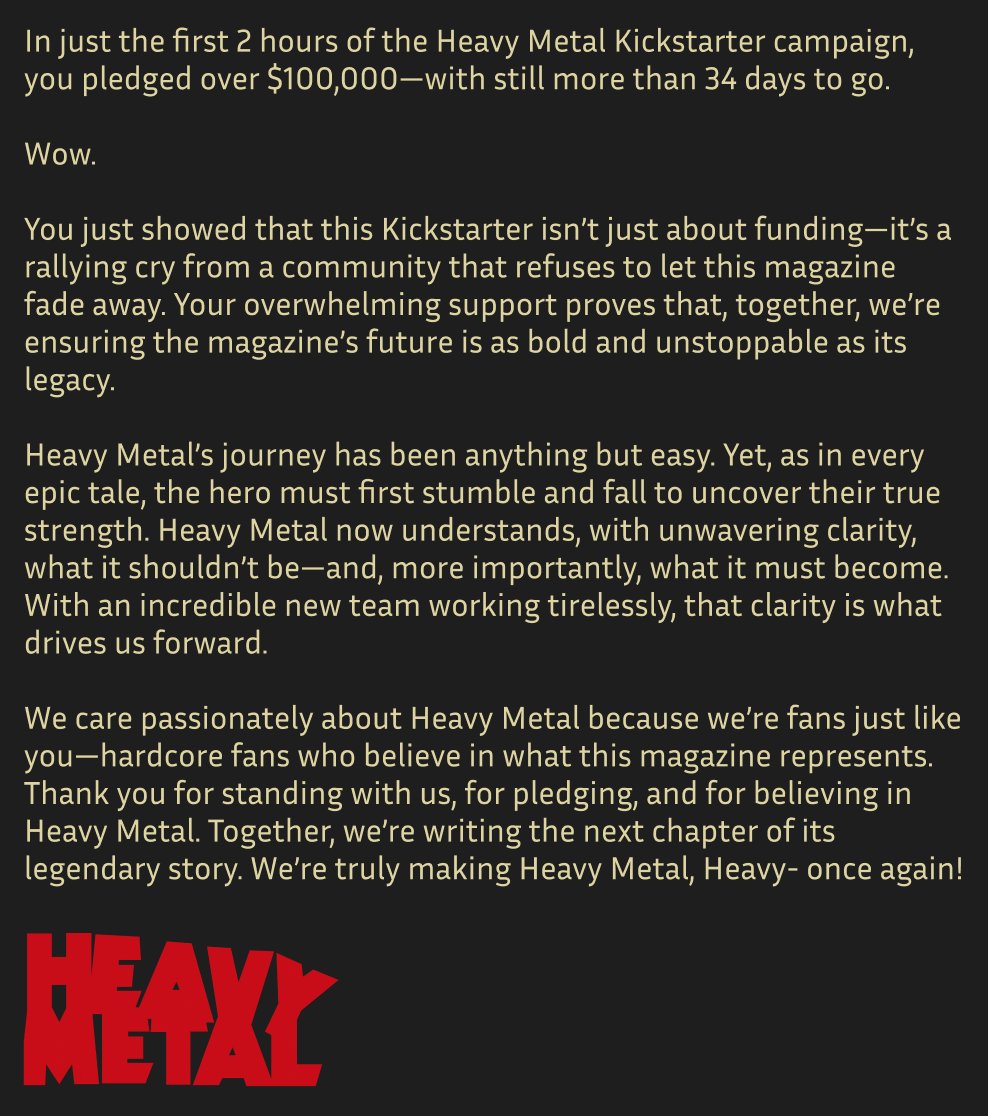 Heavy Metal Magazine is so back!