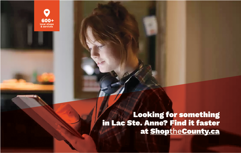 lsacounty's tweet photo. REGIONAL BUSINESSES AT YOUR FINGERTIPS: 

Shop the County is a fast convenient way to explore hundreds of registered businesses local to the Lac Ste. Anne region. Support local. Visit https://t.co/3LkN0cAraQ today!

#LSACounty #Community https://t.co/tRCjLrxFCa