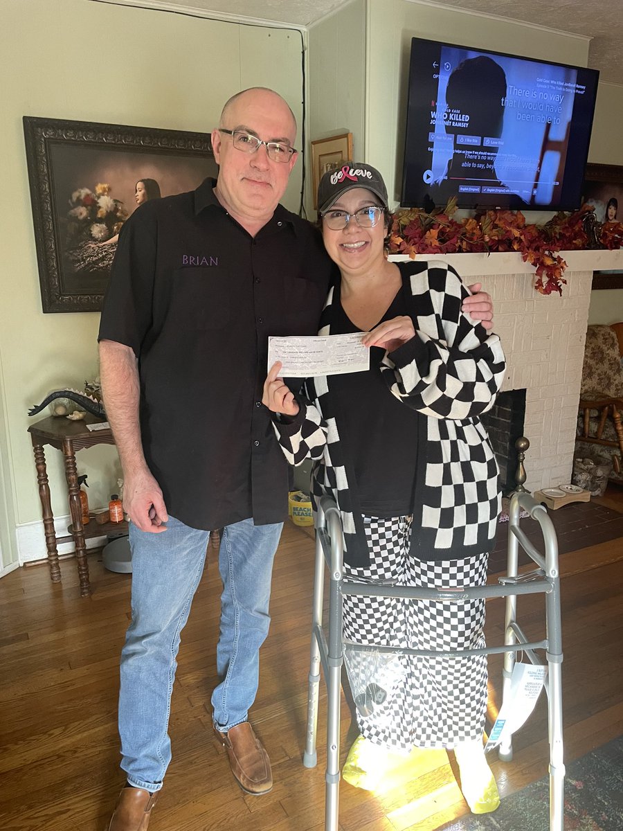 Scares That Care! (@scaresthatcare) on Twitter photo Today, “Scares That Care!” Board Member <a href="/BrianKeene/">Brian Keene</a> presented a check of $10,000 to our 2024 Breast Cancer gift recipient Christy Gray Aviles. On behalf of “Scares That Care!” - thank you all who donated! Today, “Scares That Care!” Board Member <a href="/BrianKeene/">Brian Keene</a> presented a check of $10,000 to our 2024 Breast Cancer gift recipient Christy Gray Aviles. On behalf of “Scares That Care!” - thank you all who donated!