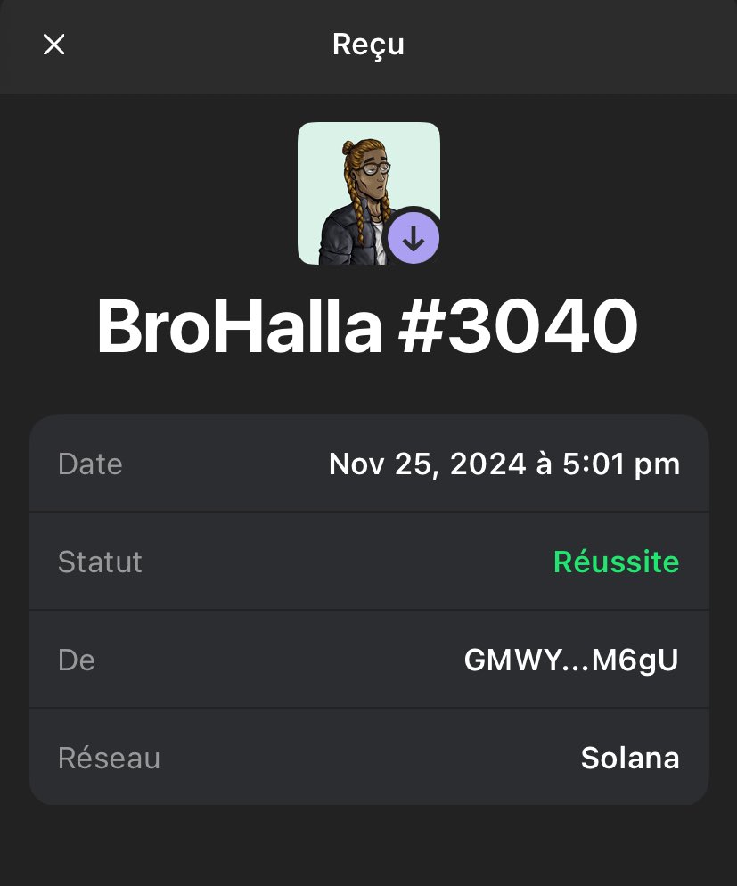Just received this bro from <a href="/BroHallaNFT/">BroHalla</a> for raiding ! 
Thanks a lot guys ! Btw Brobets.io is fooking live !