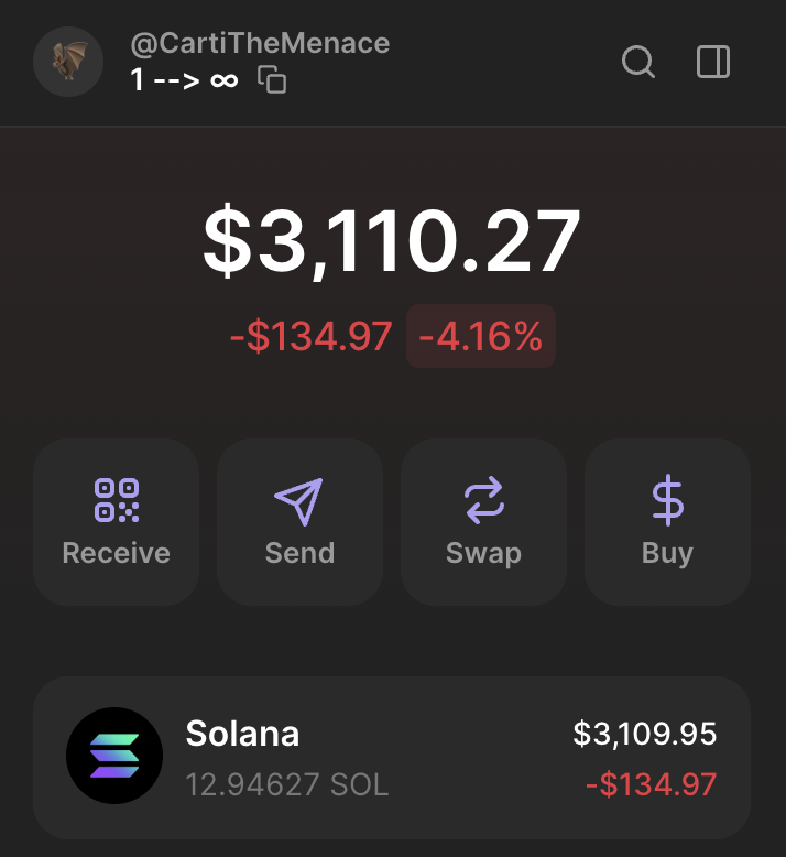 CartiTheMenace's tweet image. 1 SOL challenge is looking good after 2 days

hopefully we cook today again 

i&apos;ll be giving away 1 sol, just comment your addy below, like, rt and follow