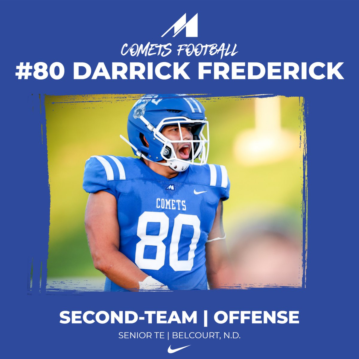 🏈| Congratulations Mason Ollman, Xavier Powers &amp; Darrick Frederick for being named Second-Team All-Conference for offense!