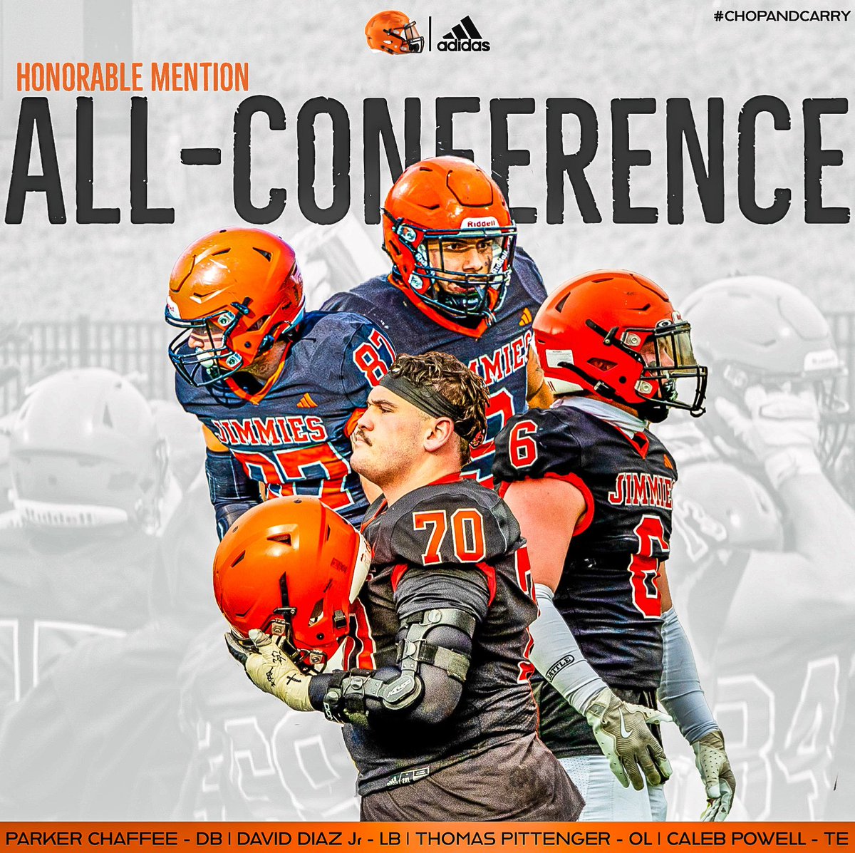 Congratulations to our Honorable Mention NSAA selections‼️

#ChopAndCarry x #JimmiePride