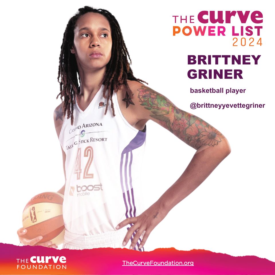 Curve Magazine (@therealcurve) on Twitter photo The Curve Power List 2024 🏆 <a href="/brittneygriner/">Brittney Griner</a> continues to break barriers on and off the court with resilience and heart 🏀 The six-time WNBA All-Star, two-time Olympic gold medalist, and Curve magazine cover star is simply unstoppable. 🌟 The Curve Power List 2024 🏆 <a href="/brittneygriner/">Brittney Griner</a> continues to break barriers on and off the court with resilience and heart 🏀 The six-time WNBA All-Star, two-time Olympic gold medalist, and Curve magazine cover star is simply unstoppable. 🌟