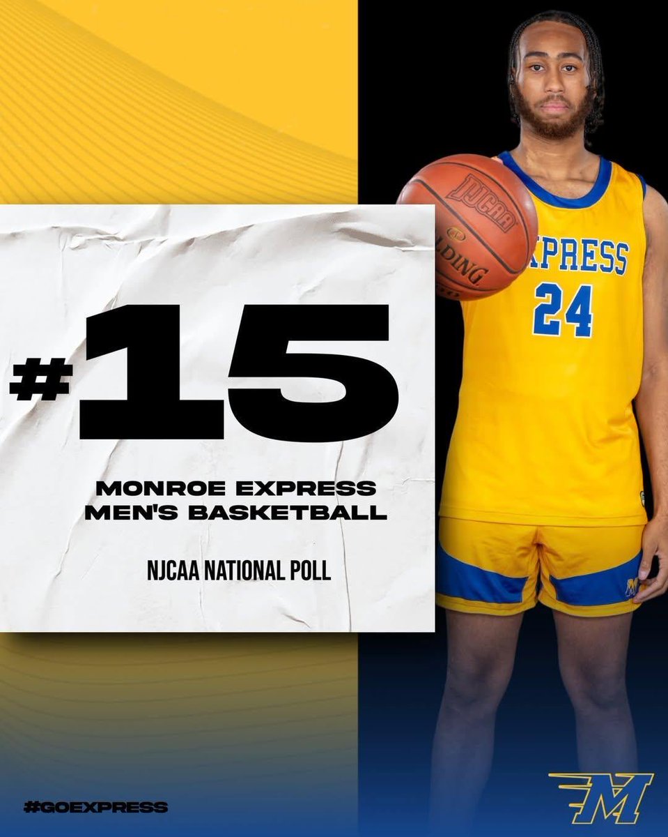 Monroe Express MBB (@mcexpressmbb) on Twitter photo <a href="/mcexpressmbb/">Monroe Express MBB</a> is now nationally ranked! The Express are 6-2 and 4-1 in the region. Keep up the great work, Express!
ExpressPride #AllAboard #GOEXPRESS <a href="/mcexpressmbb/">Monroe Express MBB</a> is now nationally ranked! The Express are 6-2 and 4-1 in the region. Keep up the great work, Express!
ExpressPride #AllAboard #GOEXPRESS